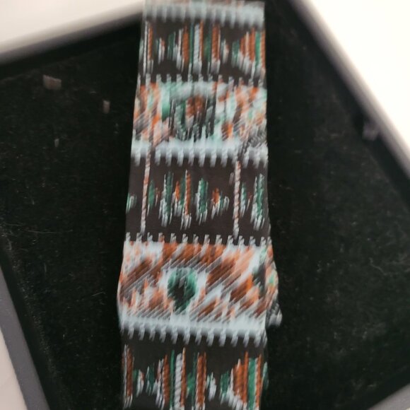 Vintage Rooster Hand Painted Square 1950'-60's Tie - Picture 2 of 4